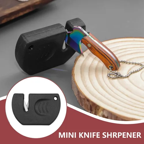 Miniatura 4 de Juego de mini cuchillos de bolsillo láser, mini cuchillo de hacha para abridor de paquetes, cortador de caja, juego de cuchillos pequeños con funda