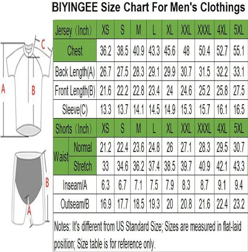Miniatura 2 de BIYINGEE Maillot de ciclismo para hombre, manga corta, absorbe el sudor