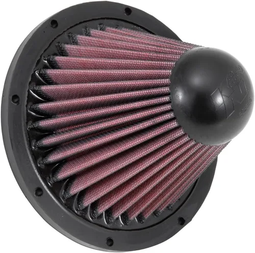 K&N Filtro de aire redondo: Alto rendimiento, Premium, Lavable, Filtro de motor de repuesto: Altura del filtro: 5.25 pulgadas, Forma: Cónico cónico,
