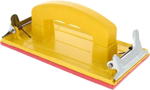 Miniatura 9 de Utoolmart Lijadora de mano con mango, soporte para papel de lija para madera, paneles de yeso, pulido de metal, 1 unidad Rojo (red 1pcs)