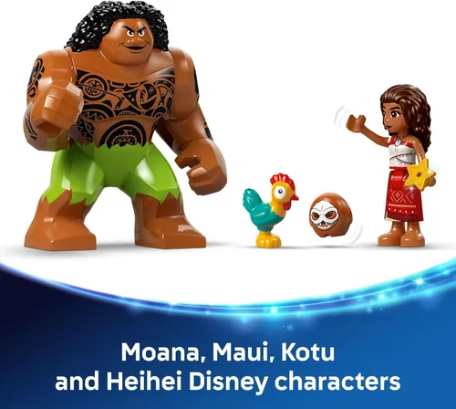 Miniatura 6 de LEGO Disney Moana 2 Barca de Kakamora para niños - Set de construcción para juego de rol para niños y niñas, de 7 años en adelante - 9 personajes