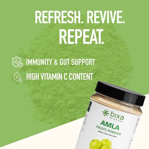Miniatura 5 de bixa BOTANICAL Amalaki Amla Berries Powder Grosella espinosa india Rico en vitamina C natural Sin OMG Sin gluten Sin conservantes