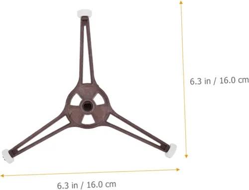 Miniatura 4 de Anillo giratorio de microondas con soporte de brazo triple Soporte universal de soporte de guía de rodillo de repuesto para piezas afiladas