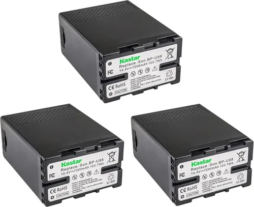 Miniatura 7 de Kastar Paquete de 1 batería de repuesto BP-U98 para Sony BP-U30, BP-U35, BP-U60, BP-U68, BP-U70, BP-U90, BP-U98, Sony PMW-EX260, PMW-EX280, PMW-F3