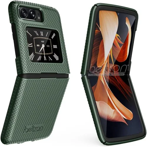 Miniatura 11 de BELTRON Funda para Motorola RAZR 5G 2022, carcasa rígida a presión para Moto RAZR 3 5G Flip Phone (3ª generación) XT2251-1 (negro)