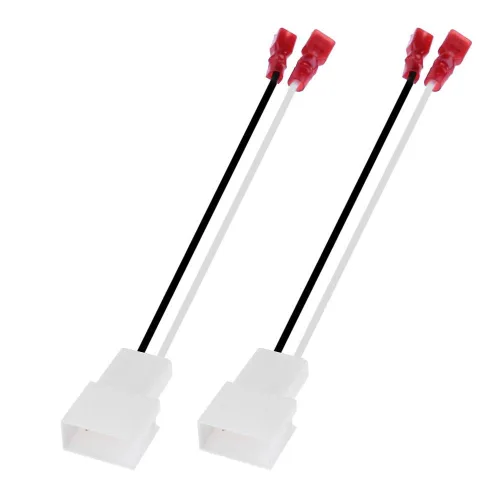Paquete de 2 adaptadores de arnés de altavoces 72-8104 para Toyota Subaru Mitsubishi, conectores de cable con cableado Rav4 Tacoma Tundra Camry