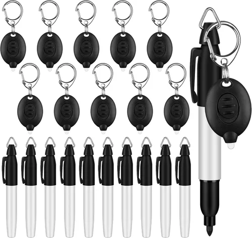 Miniatura 12 de 150 piezas de marcadores permanentes mini con clips de tapa, marcadores de pelota de golf, marcadores de borrado en seco con gancho triangular, 150