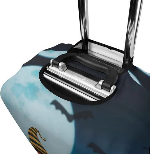 Miniatura 3 de Happy Helloween Night Travel Luggage Cover Anti-Scratch Suitcase Protector Washable Baggage XL