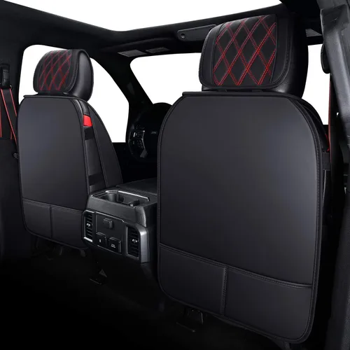 Miniatura 2 de Aierxuan - fundas de asiento de automóvil Negro-rojo