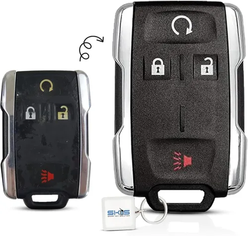 Miniatura 2 de Funda de reemplazo para llavero SKS para Chevrolet Chevy Silverado Suburban Tahoe GMC Sierra Yukon 2014 2015 2016 2017 2018 2019, carcasa de llave