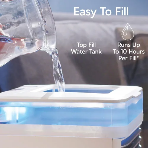 Miniatura 6 de Arctic Air Pure Chill - Enfriador de aire evaporativo de lujo, potente, silencioso, ligero y portátil con tecnología Hydro-Chill para dormitorio