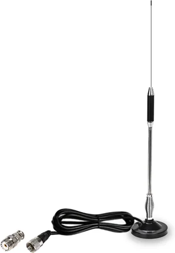 Antena de radio CB de 27 pulgadas con adaptador BNC y montaje magnético para President Midland Cobra Uniden Anytone Truck Radio