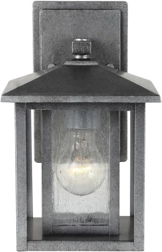 Miniatura 2 de Generation Lighting 88025-57 Hunnington One - Farol de pared para exteriores con luz exterior, peltre desgastado