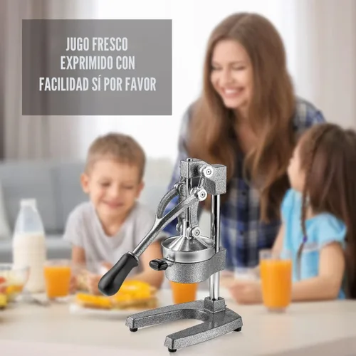 Miniatura 9 de Eurolux Exprimidor de cítricos de hierro fundido Prensa manual extra grande de grado comercial Exprimidor de sobremesa resistente para jugo