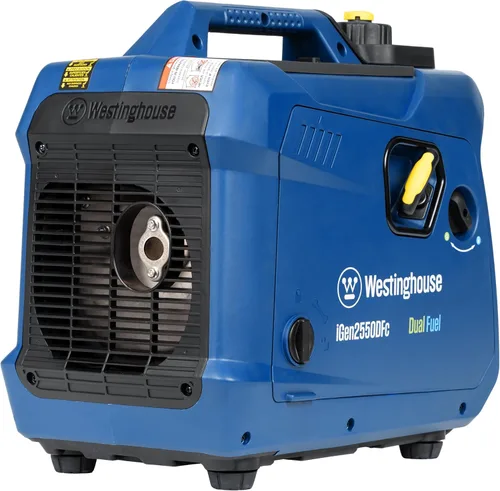 Miniatura 9 de Westinghouse Generador inversor portátil súper silencioso y ligero de 2550 vatios pico, salida de 30 A listo para RV, alimentado a gas y propano