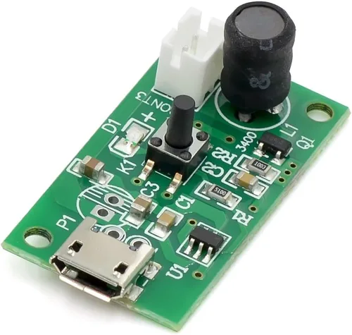 Miniatura 4 de HiLetgo Mini humidificador de aire DIY Kit USB Mist Maker Spray Humedad Atomizador Mini Oscilador con interruptor Función de temporizador con hisopo