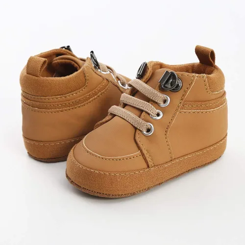 Miniatura 4 de RVROVIC Zapatillas antideslizantes para bebés y niñas, botas de tobillo suaves para niños y niñas, zapatos de cuna para recién nacidos