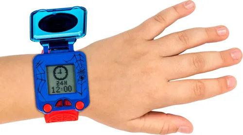 Miniatura 6 de Accutime Marvel Spider-Man - Reloj digital de aprendizaje digital azul para niños, niños pequeños, niños con correa roja, incluye temporizador