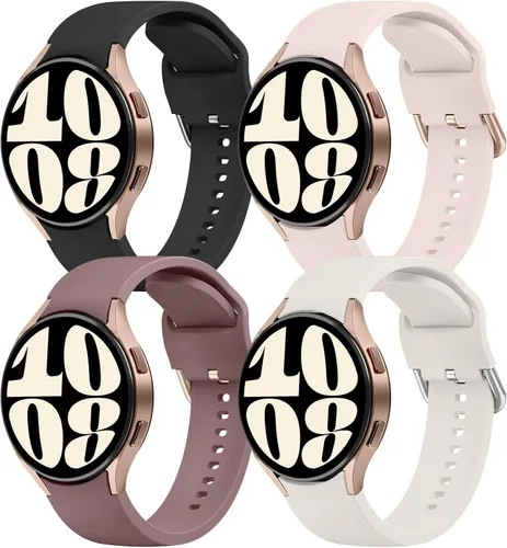 Miniatura 8 de AK Correas compatibles con Samsung Galaxy Watch 7/6/5/4 - 1.575 pulgadas, 1.732 pulgadas, 1.772 pulgadas, correa deportiva de repuesto de silicona