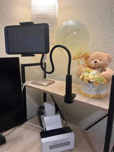 Miniatura 5 de Soporte para tablet Kindle con cuello de cisne, soporte de brazo ajustable para leer en la cama, manos libres, accesorios Kindle Paperwhite