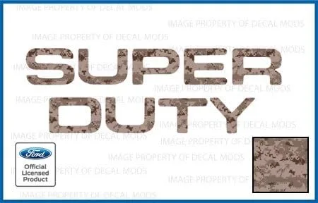 Miniatura 5 de 2008-2016 Insertos de letras para portón trasero (calcomanías delgadas) de reemplazo para Ford F250 F350 F450 Super Duty (2008-2016) Bandera