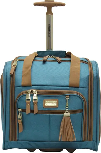 Miniatura 3 de Steve Madden Designer - Maleta de mano de 15 pulgadas, equipaje de viaje de negocios para fin de semana, ligera con 2 ruedas giratorias, bolsa