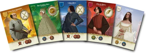Miniatura 3 de Virtù - Juego de mesa con temática renacentista italiana, juego de estrategia profunda para adultos y adolescentes a partir de 14 años, 2 a 5