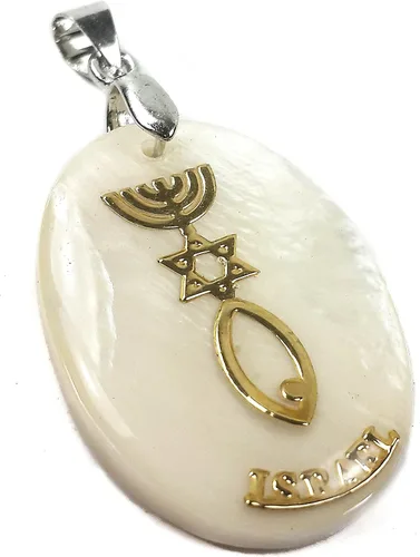 Miniatura 3 de Colgante de nazaret con diseño de estrella mesiánica de David Menorah