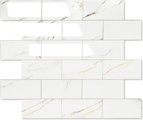Miniatura 13 de Azulejos Adhesivos para Salpicadero 12"X12" Azulejos de Pared PVC, Adhesivos para Salpicadero de Cocina, Azulejos de Baño, Chimenea, Lavandería