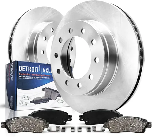 Miniatura 39 de Detroit Axle - Kit de freno delantero para Volkswagen Golf Jetta City Beetle Rotores de freno de disco de repuesto pastillas de freno de cerámica