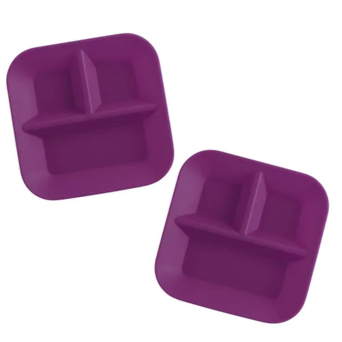 Miniatura 10 de Platos 100% de silicona para bebés y niños Fabricado en los Estados Unidos Sin BPA, BPS, plomo, cadmio, PVC y ftalatos Juego de manteles