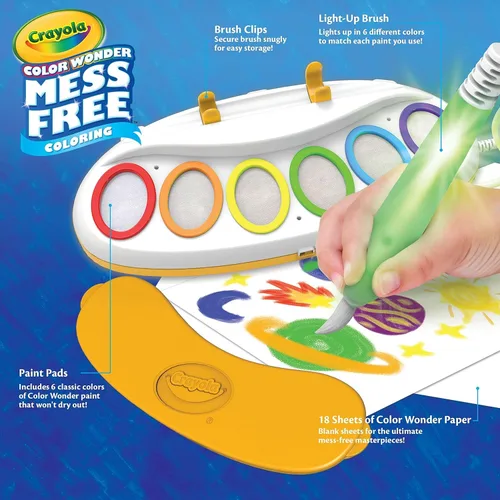 Miniatura 4 de Crayola Color Wonder - Cepillo de luz mágico, estación de pintura sin desorden para niños, juguetes y actividades para niños, regalos de vacaciones