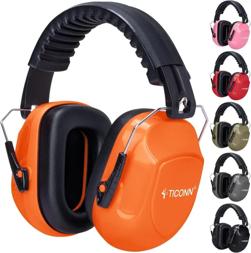 Miniatura 14 de TICONN Noise Cancelling Ear Muffs for Adults, SNR 33dB Hearing Protection, Adjustable Safety Earmuffs for Construction