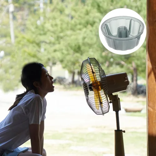 Miniatura 2 de Angoily 5 tapas de tuerca de ventilador para ventiladores de techo fáciles de instalar, tapas de plástico para fijación de cuchillas, compatibilidad