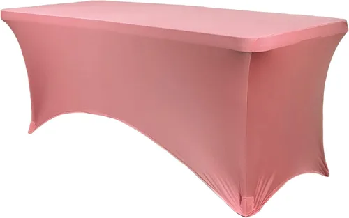 Miniatura 62 de YOUR CHAIR COVERS Mantel rectangular de elastano ajustable de 5 pies, color blanco, para decoración de bodas, eventos, patio, cubierta elástica