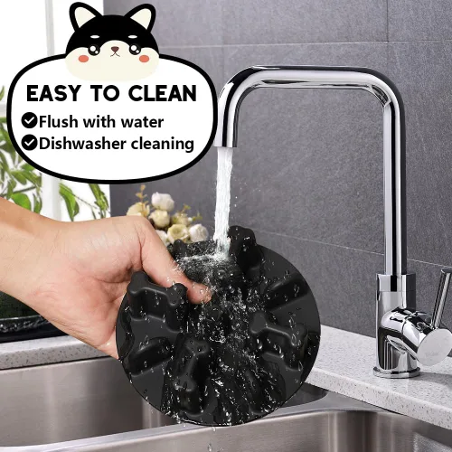 Miniatura 6 de Inserto de Cuenco para Perros de Rompecabezas de Silicona Suave Anti-Asfixia, Comedero Antideslizante de Alimentación Lenta para Cuencos Elevados