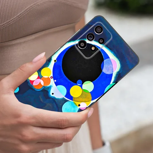 Miniatura 6 de Berkin Arts Wassily Kandinsky - Funda de silicona compatible con Samsung Galaxy A52 5G 4G/A52S 5G, color campo colorido Moongate (varios círculos)
