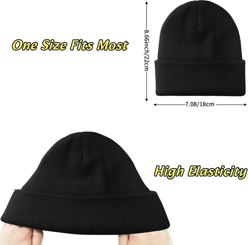 Miniatura 6 de NPQQUAN 3 Packs Unisex Beanie Hats for Men Women Winter Knit Beanies