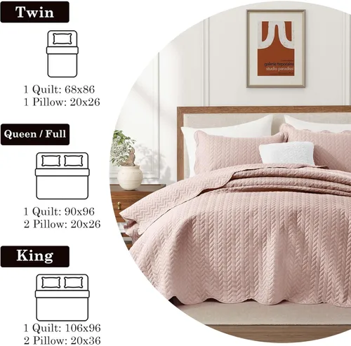 Miniatura 53 de MOONLIGHT20015 Edredón tamaño King (106 x 96 pulgadas) con 2 fundas de almohada (20 x 36 + 2 pulgadas) para todas las estaciones, juego de cama Azul