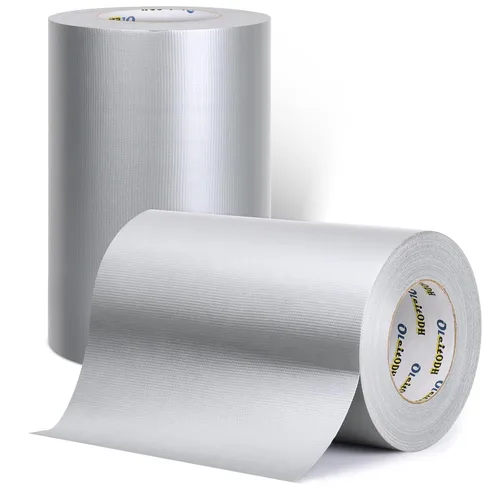 Miniatura 12 de Oleitodh Pack de 16 Cintas de Cinta Adhesiva Plateada Resistente 2 Pulgadas x 27.4 Metros, Cinta de Conducto Impermeable, Fuerte Sin Residues