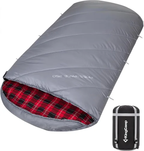 Miniatura 11 de KingCamp Sleeping-Bags Sleeping Bag for Adults, Cold Weather & Warm Extra Wide Big & Tall XL Portable Waterproof Flannel Sleeping Bags