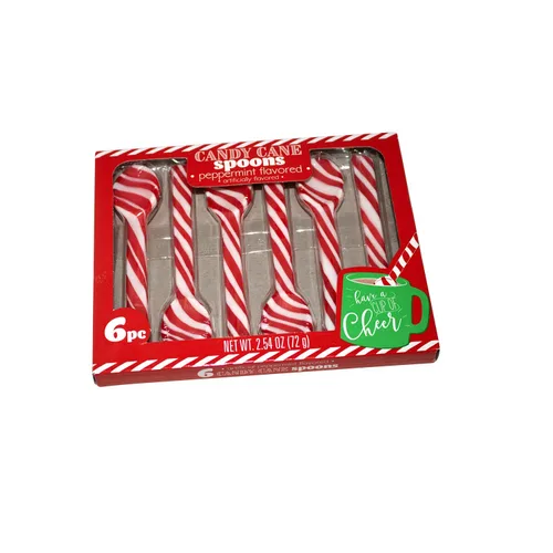 Miniatura 3 de CANDY CANE Cucharas, sabor a menta, (1) caja