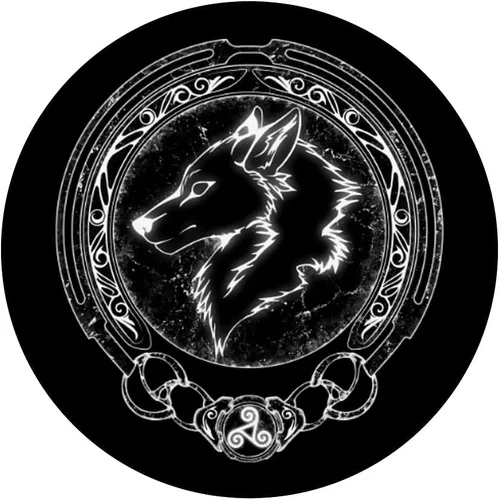 Miniatura 3 de Viking Fenris Wolf Celta Triskelion Símbolo PopSockets intercambiables PopGrip
