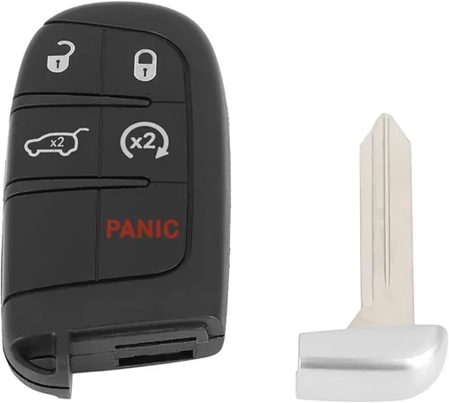 Miniatura 8 de X AUTOHAUX Funda de repuesto para llavero de automóvil, color negro, M3N-40821302 para Jeep Grand Cherokee 2014-2020 Compass 2017 Renegade 2016-2018