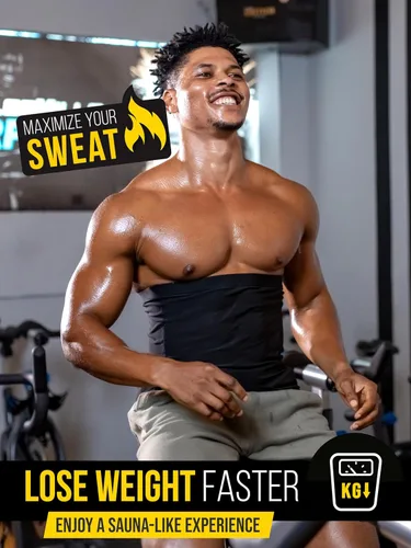 Miniatura 2 de Entrenador de cintura para hombre (XS-10XL). Suda más, da forma a tu espalda y abdomen. Úsalo durante el entrenamiento