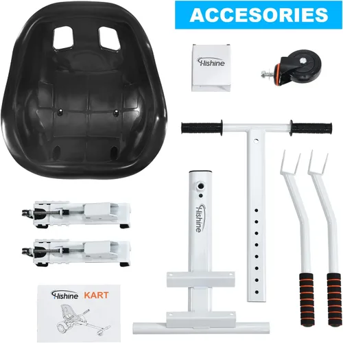 Miniatura 7 de Hishine Accesorio de asiento para aeropatineta de 6.5 a 10 pulgadas, diseño mejorado sin necesidad de correas de velcro, kit de conversión Go Kart