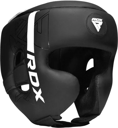 Miniatura 10 de RDX Casco de boxeo, entrenamiento de MMA, Kara acolchado ajustable, casco de Muay Thai, Kickboxing, Sparring, Artes Marciales, Karate, casco de Rojo