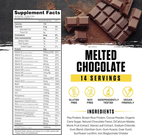 Miniatura 3 de Ambrosia Planta - Proteína Premium a Base de Plantas Vegana y Apta para Keto Sabores Gourmet sin Hinchazón o Malestar Estomacal Sin Azúcar