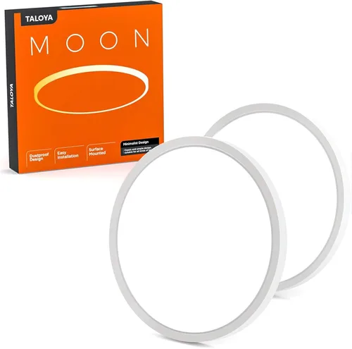 Miniatura 17 de TALOYA Lámpara de techo regulable de montaje empotrado, 10 pulgadas, 20 W, 5 CCT, lámpara de techo LED para dormitorio, cocina, sala de estar
