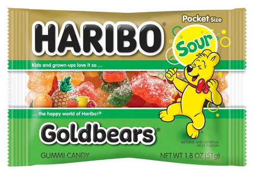 Miniatura 13 de HARIBO Gummi Candy, Sweet & Sour Goldbears, Gummy Bears with A Twist, 4.5 onzas (paquete de 12) deliciosos bocadillos suaves y masticables, varios